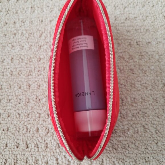 Lancome Red Cosmetic Bag - Brand new without tag - Picture 3 of 3